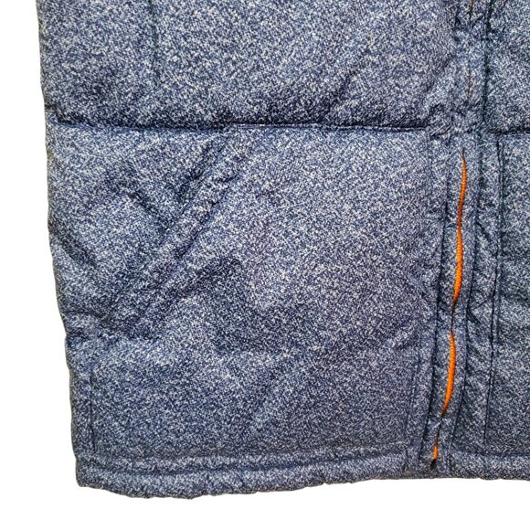 Old Navy Puffer Vest Kids Large 10/12 Blue Full Zip High Neck Winter Warm Cozy - Picture 4 of 10